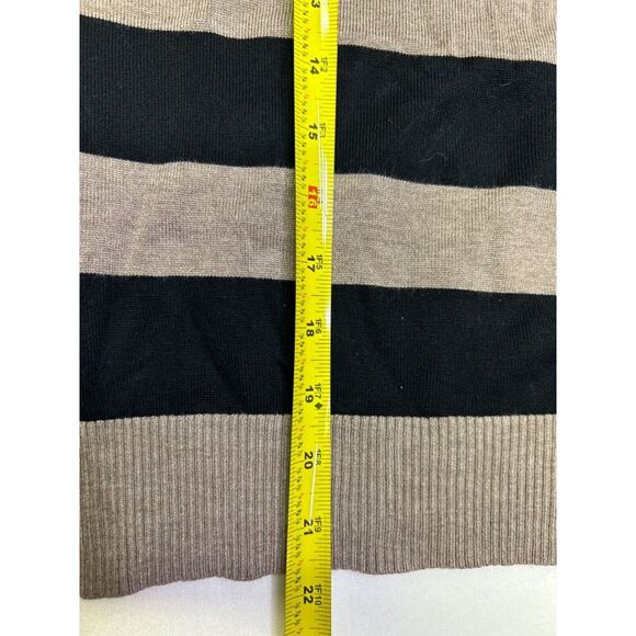Ceilo tan and black mock turtleneck pullover sweater size Small - Picture 5 of 6